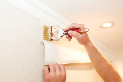 Pose de papier peint à Millebosc — revêtements muraux et toiles de verre